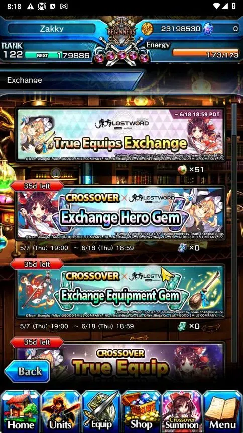 Grand Summoners Accounts Global|Rank 122|33 Ascend+6 TW|[Inumuta,Emiya,Jay, image 10