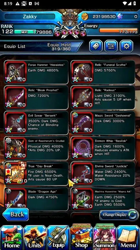 Grand Summoners Accounts Global|Rank 122|33 Ascend+6 TW|[Inumuta,Emiya,Jay, image 12