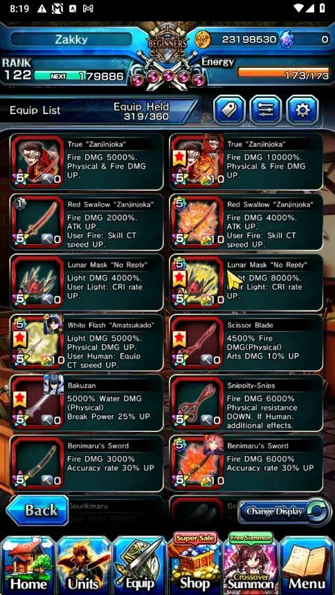 Grand Summoners Accounts Global|Rank 122|33 Ascend+6 TW|[Inumuta,Emiya,Jay, image 14