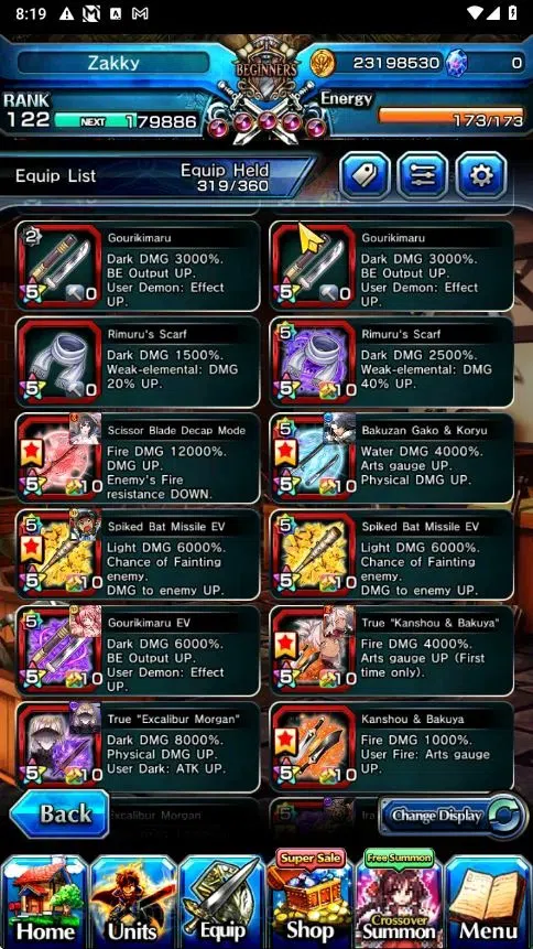 Grand Summoners Accounts Global|Rank 122|33 Ascend+6 TW|[Inumuta,Emiya,Jay, image 15