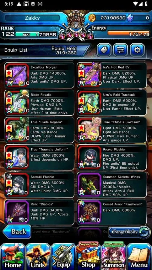 Grand Summoners Accounts Global|Rank 122|33 Ascend+6 TW|[Inumuta,Emiya,Jay, image 16