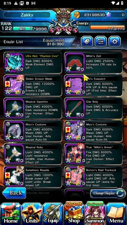 Grand Summoners Accounts Global|Rank 122|33 Ascend+6 TW|[Inumuta,Emiya,Jay, image 20