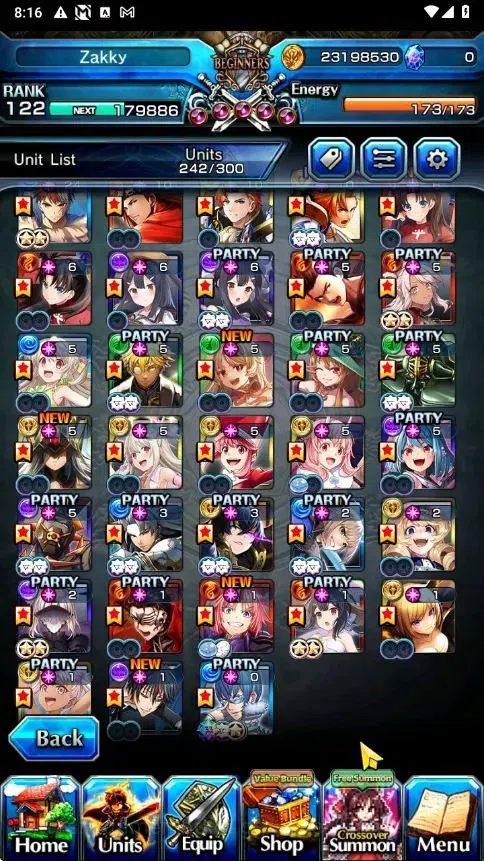 Grand Summoners Accounts Global|Rank 122|33 Ascend+6 TW|[Inumuta,Emiya,Jay, image 4