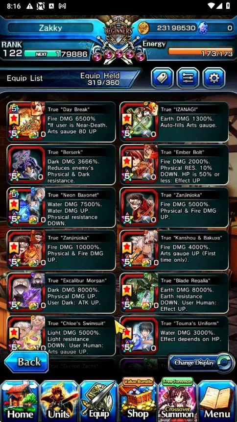 Grand Summoners Accounts Global|Rank 122|33 Ascend+6 TW|[Inumuta,Emiya,Jay, image 6