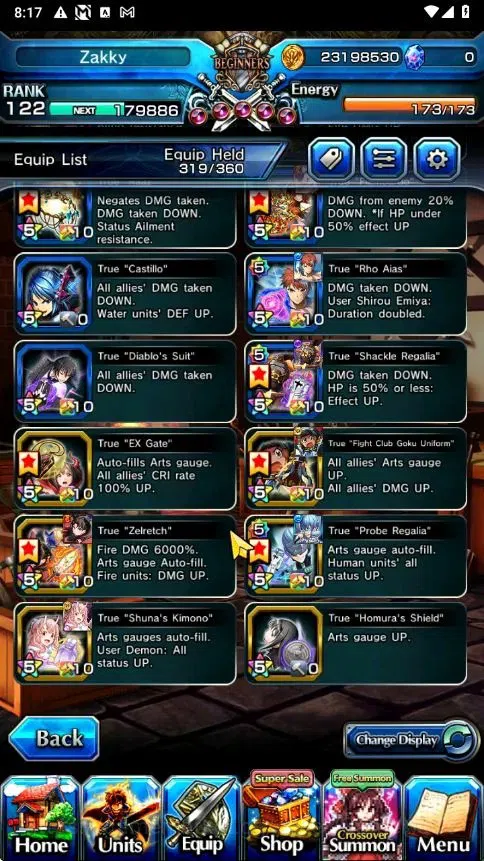 Grand Summoners Accounts Global|Rank 122|33 Ascend+6 TW|[Inumuta,Emiya,Jay, image 8