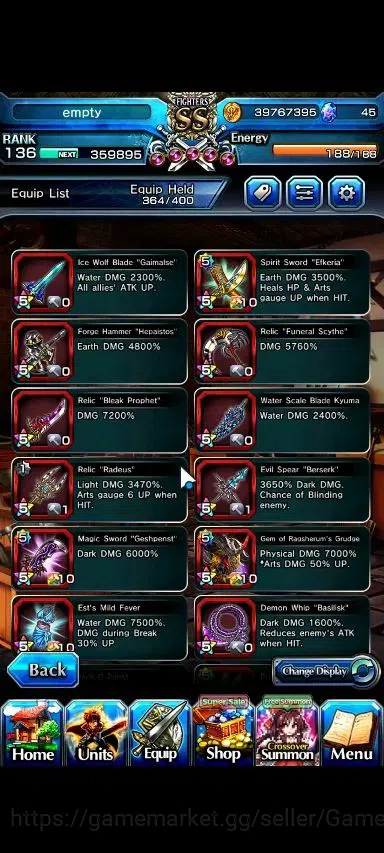 Grand Summoners Accounts Global|Rank 136|30 Ascend+20 TW|(Roy,Inumuta,Hajim image 13