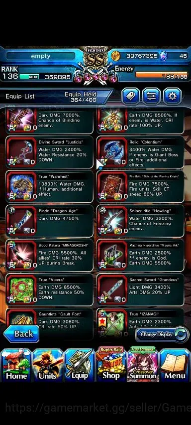 Grand Summoners Accounts Global|Rank 136|30 Ascend+20 TW|(Roy,Inumuta,Hajim image 14