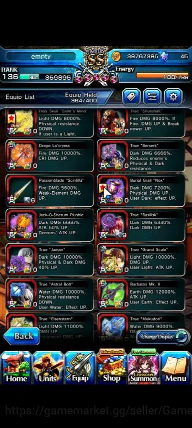 Grand Summoners Accounts Global|Rank 136|30 Ascend+20 TW|(Roy,Inumuta,Hajim image 15