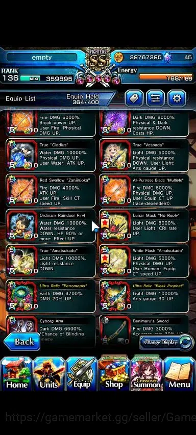 Grand Summoners Accounts Global|Rank 136|30 Ascend+20 TW|(Roy,Inumuta,Hajim image 16