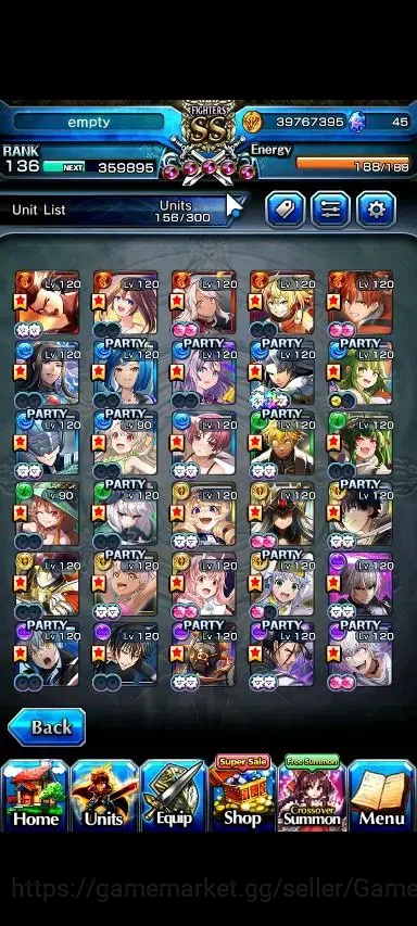 Grand Summoners Accounts Global|Rank 136|30 Ascend+20 TW|(Roy,Inumuta,Hajim image 4