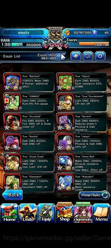Grand Summoners Accounts Global|Rank 136|30 Ascend+20 TW|(Roy,Inumuta,Hajim image 5