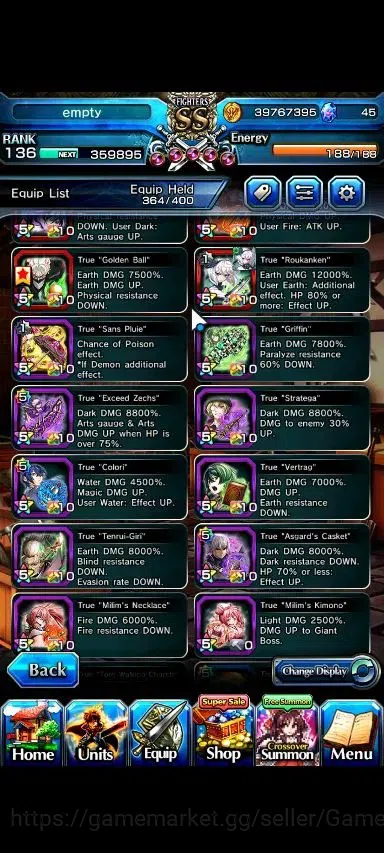 Grand Summoners Accounts Global|Rank 136|30 Ascend+20 TW|(Roy,Inumuta,Hajim image 7
