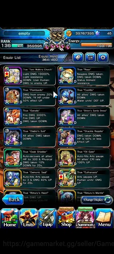Grand Summoners Accounts Global|Rank 136|30 Ascend+20 TW|(Roy,Inumuta,Hajim image 8