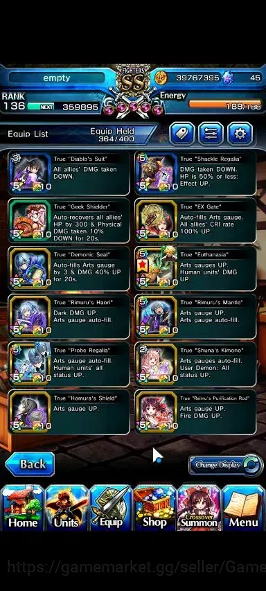 Grand Summoners Accounts Global|Rank 136|30 Ascend+20 TW|(Roy,Inumuta,Hajim image 9
