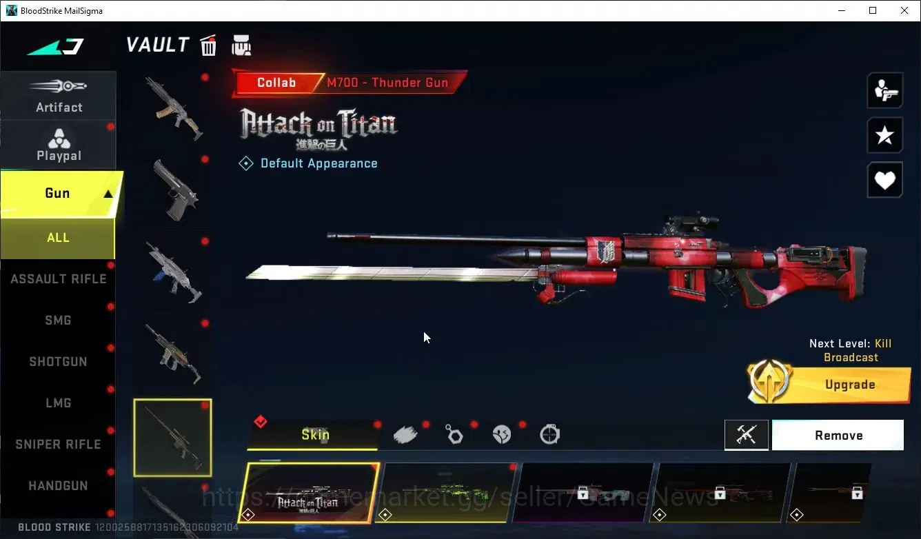Blood Strike Accounts ASIA|ETERNAL Lv4 UZI,VOLT+MELEE-Shuriken,Collab AO image 12