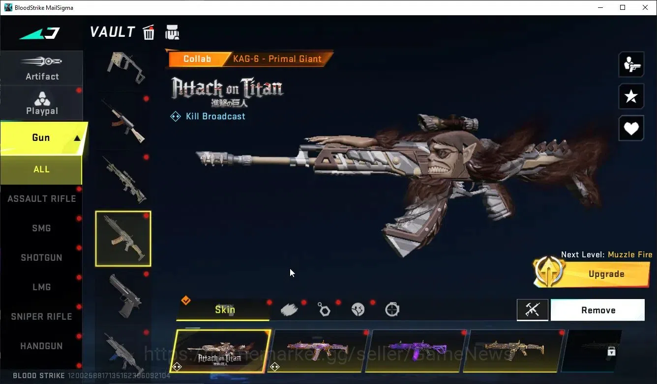 Blood Strike Accounts ASIA|ETERNAL Lv4 UZI,VOLT+MELEE-Shuriken,Collab AO image 14