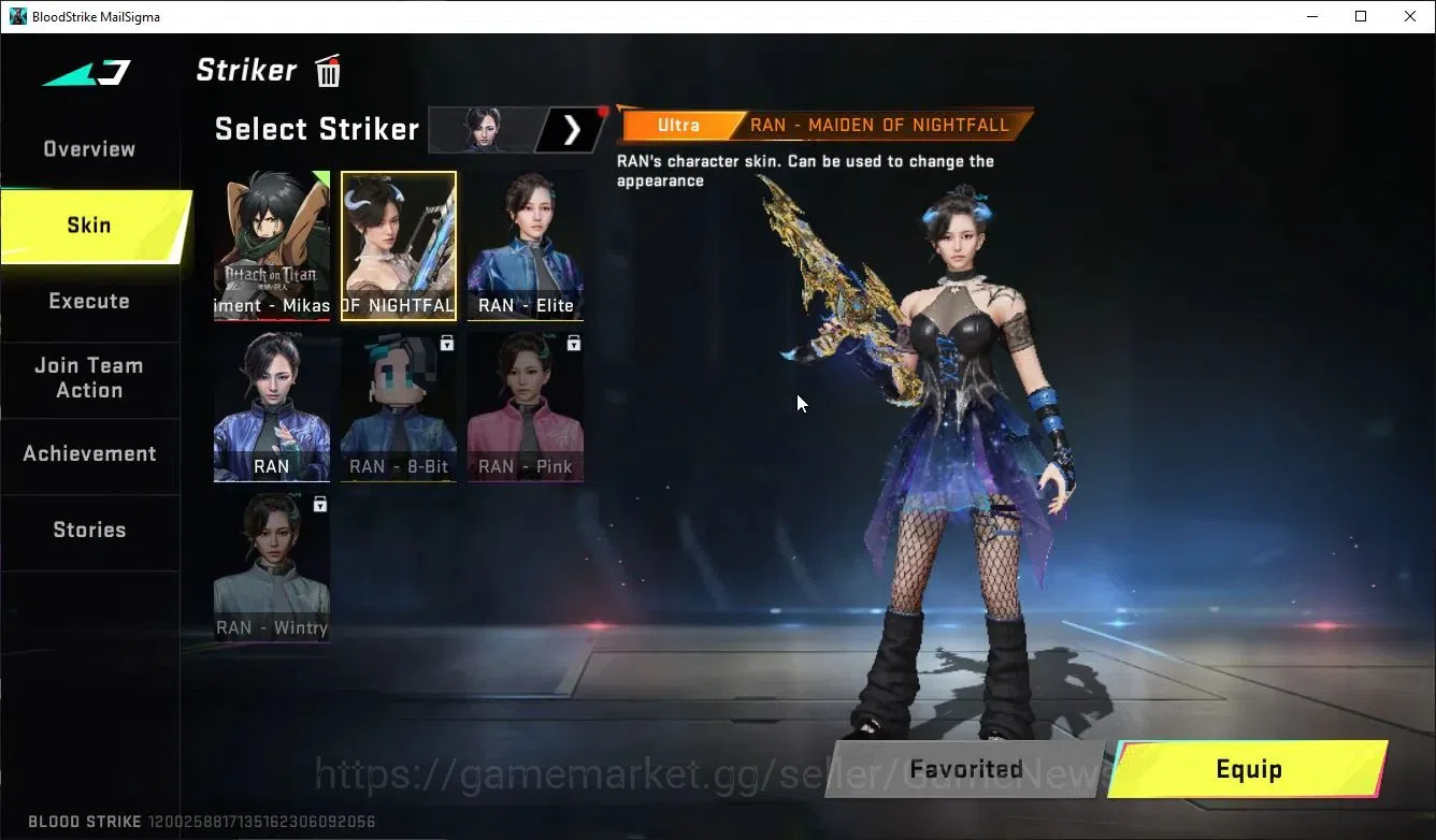Blood Strike Accounts ASIA|ETERNAL Lv4 UZI,VOLT+MELEE-Shuriken,Collab AO image 5