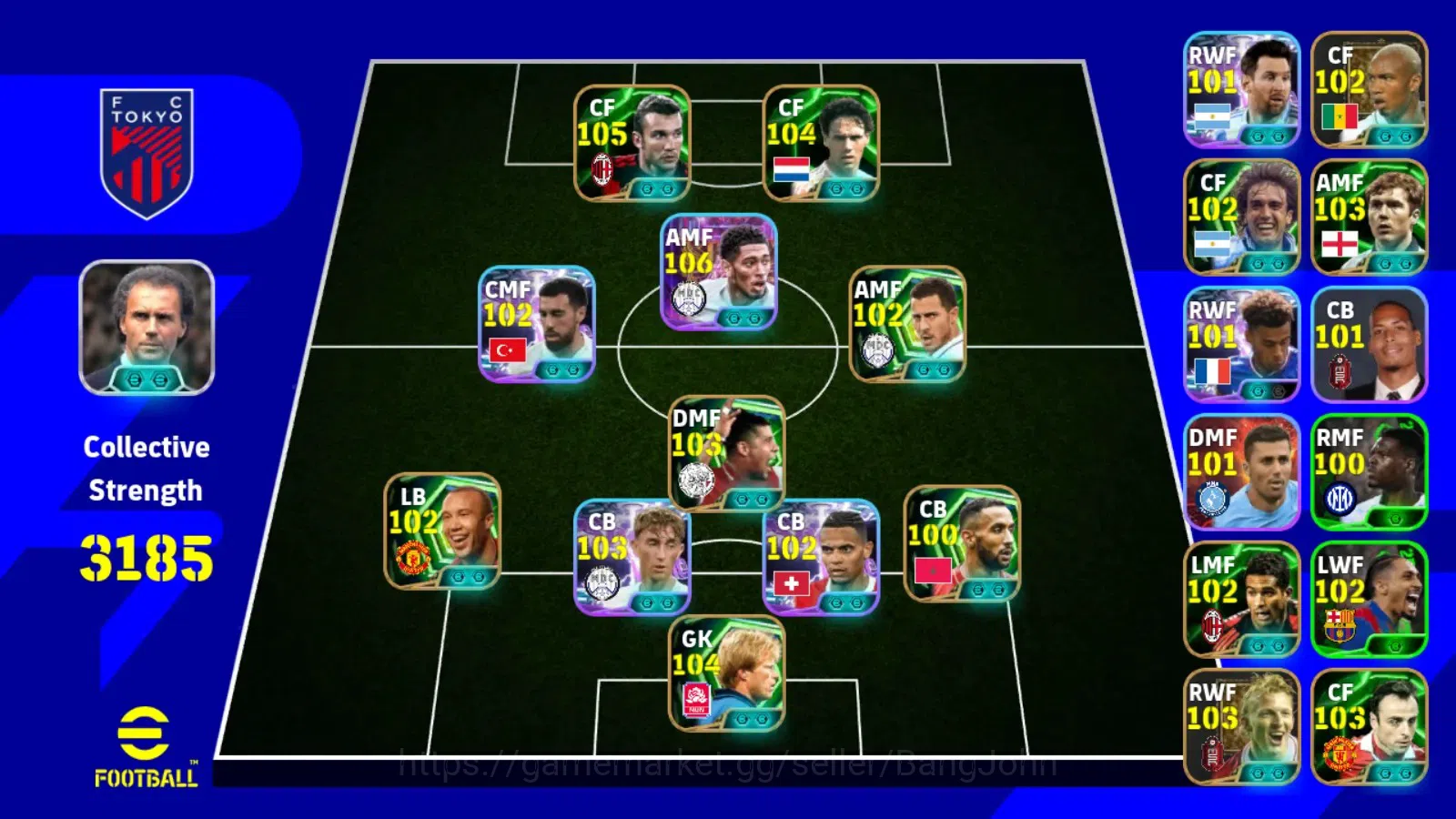 eFootball Accounts ANDROID|PW 3185|Bellingham show,Shevchenko epic,Va image 7
