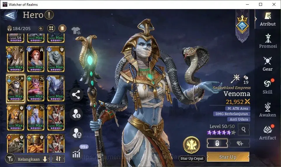 Watcher of Realms Accounts GLOBAL 50x|Lv 46|1,2M Power|4 Lord[Laya,Morrigan,V image 10