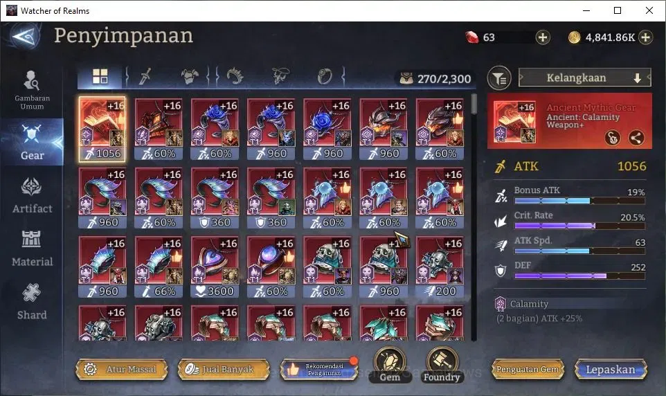 Watcher of Realms Accounts GLOBAL 50x|Lv 46|1,2M Power|4 Lord[Laya,Morrigan,V image 12