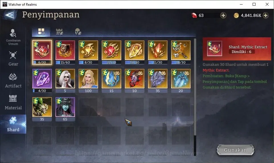 Watcher of Realms Accounts GLOBAL 50x|Lv 46|1,2M Power|4 Lord[Laya,Morrigan,V image 16
