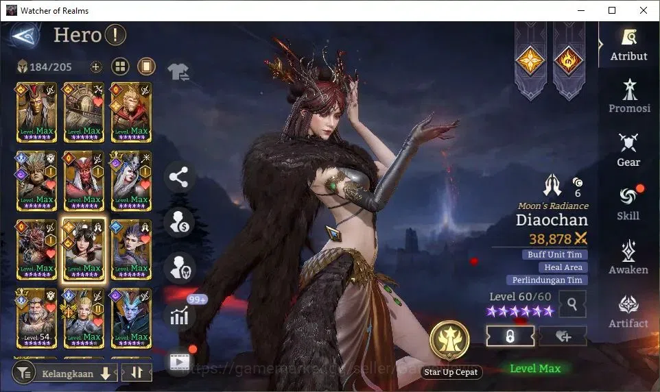Watcher of Realms Accounts GLOBAL 50x|Lv 46|1,2M Power|4 Lord[Laya,Morrigan,V image 8