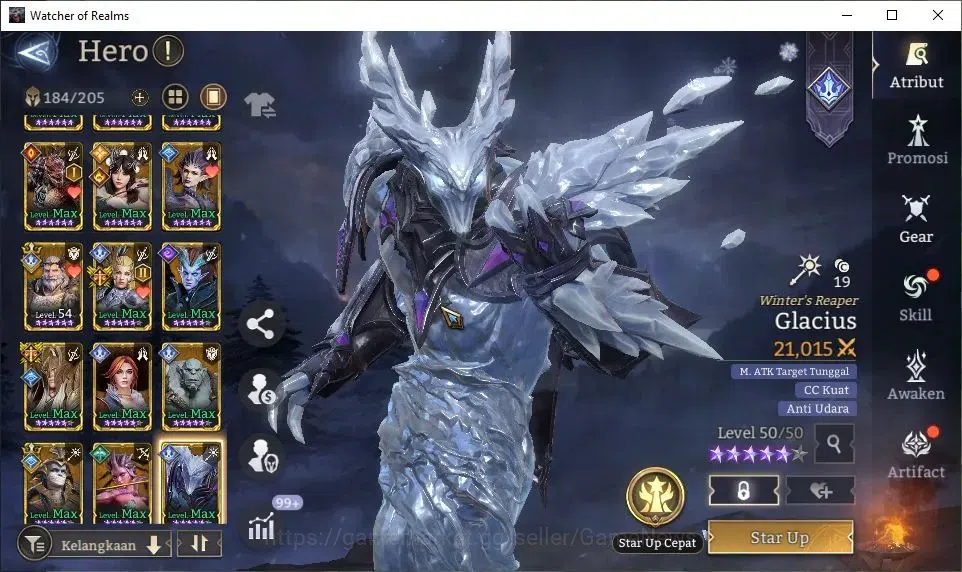 Watcher of Realms Accounts GLOBAL 50x|Lv 46|1,2M Power|4 Lord[Laya,Morrigan,V image 9