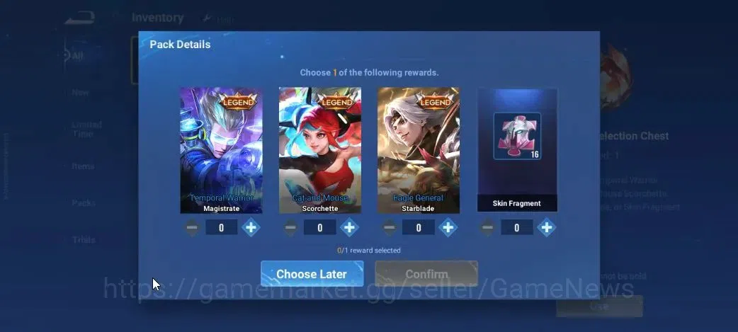 Honor of Kings Accounts Hero 7|Starter with Legend Skin Selection Chest(Di image 4