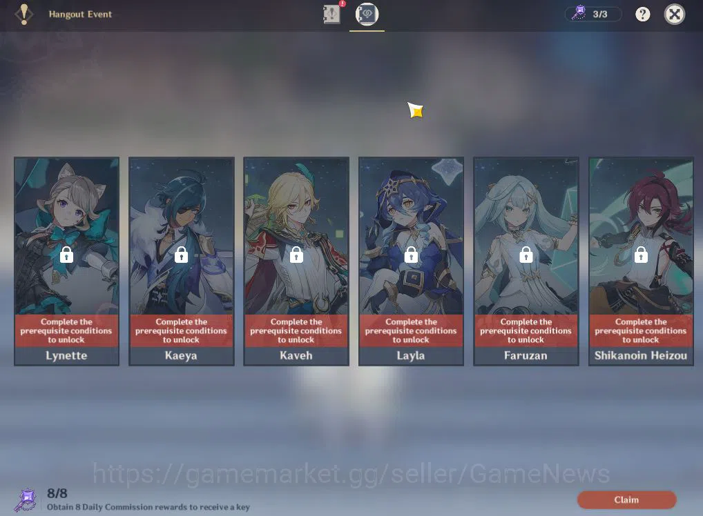 Genshin Impact Accounts ASIA|AR49|Premium Team Zibai|2Limited+15(*4Charact image 13