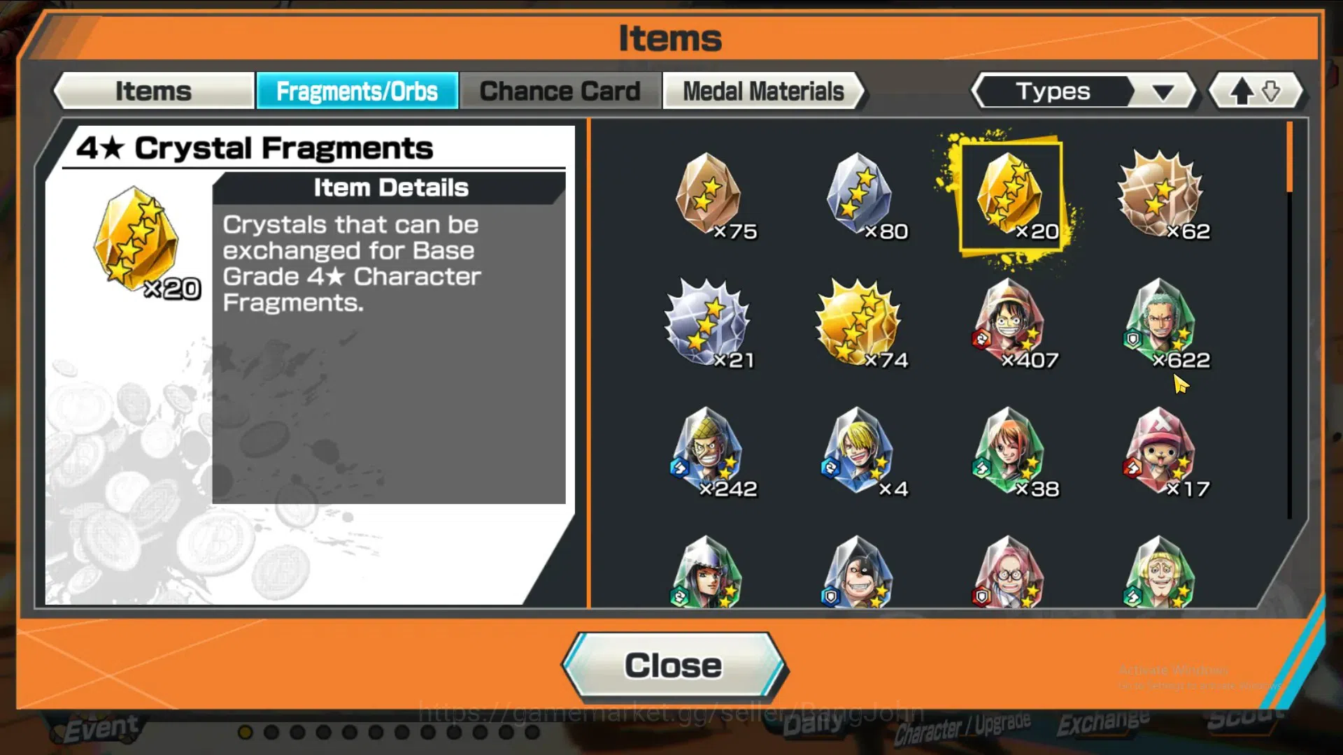One Piece Bounty Rush Accounts GLOBAL|EX 2|Kizaru,G5 Luffy| Rank 7|more detail ch image 3
