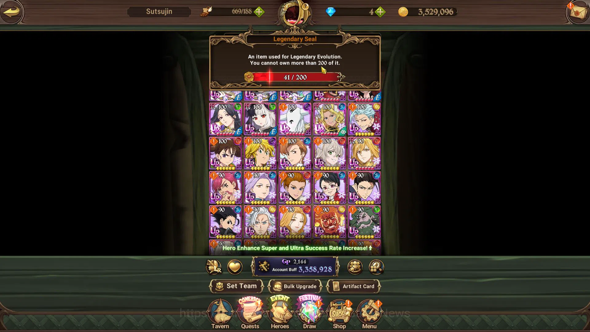 The Seven Deadly Sins: Grand Cross Accounts Asia|3,3M CC|41  LS|5 UR+Collab Fire Force,Balssin image 4