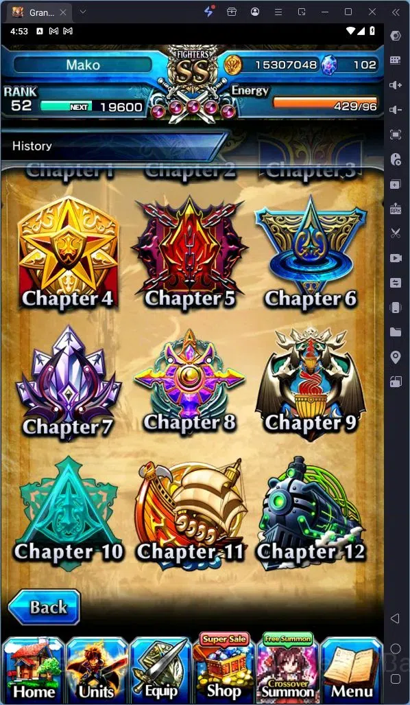 Grand Summoners Accounts Global | Rank 52|Ultimate Paladin Roy Lv120 TW, Ho image 6
