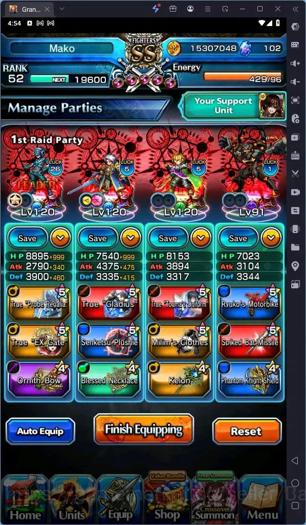 Grand Summoners Accounts Global | Rank 52|Ultimate Paladin Roy Lv120 TW, Ho image 7