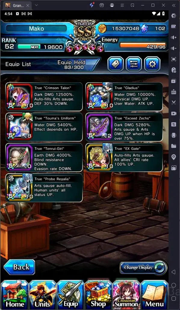 Grand Summoners Accounts Global | Rank 52|Ultimate Paladin Roy Lv120 TW, Ho image 9
