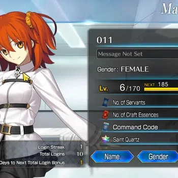 Fate-Grand Order Accounts NA Fresh Starter Fuyuki Lvl 6|1 SSR (Merlin)|19 golden Fruit|Bday Unset|Check SS|FGO851