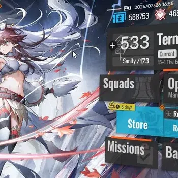 Arknights Accounts High-End Lvl 75|241 OP + 53 Outfit|9 Limited|Texas