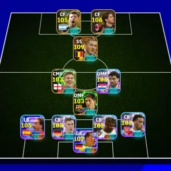 eFootball Accounts Legends & Iconic Players Team strength 3229
