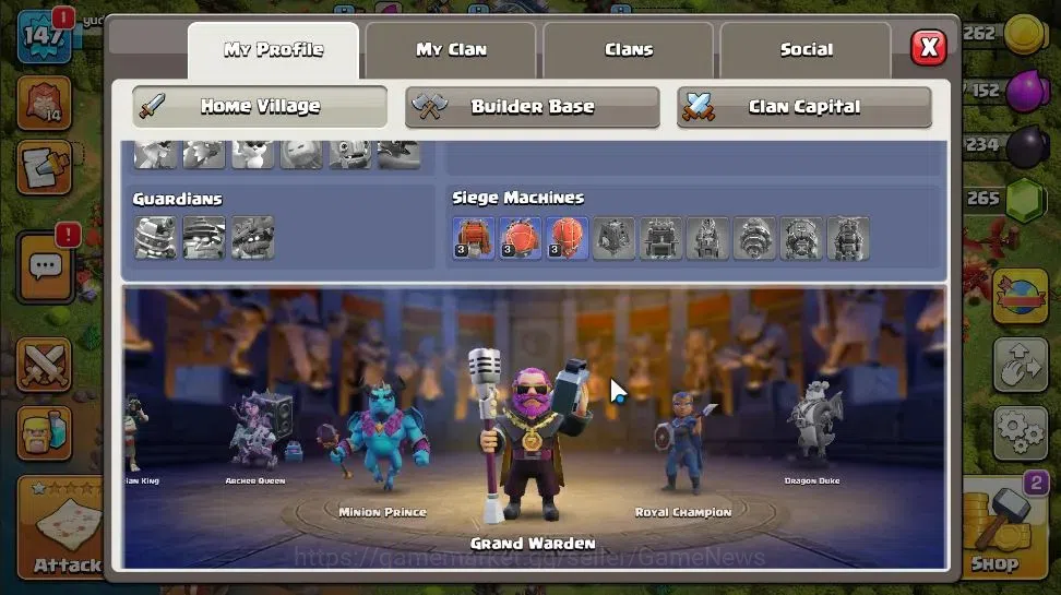 Clash of Clans Accounts LV 147|TH 14 - BH 8|Limited Skin|HH 8|BK 64,AQ 67, image 4