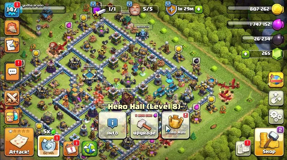 Clash of Clans Accounts LV 147|TH 14 - BH 8|Limited Skin|HH 8|BK 64,AQ 67, image 5