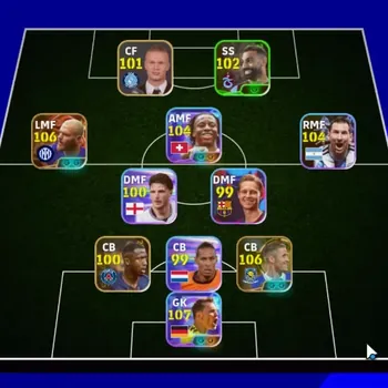 eFootball Accounts Legends & Iconic Players Android|Big Time Federico Dimarco|Epic Gary Cahill,Aubameyang,David Seaman|8