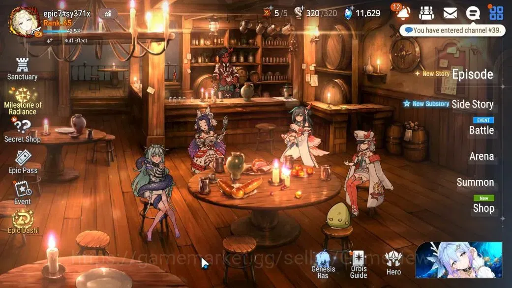 Epic Seven Accounts Mid-Tier GLOBAL UnVerif|NewEra|10 ML(MOTS Iseria,BoRunka,RoLight,BHwayoung,Etc)+AUBE,Rinak,Etc|Poh 1