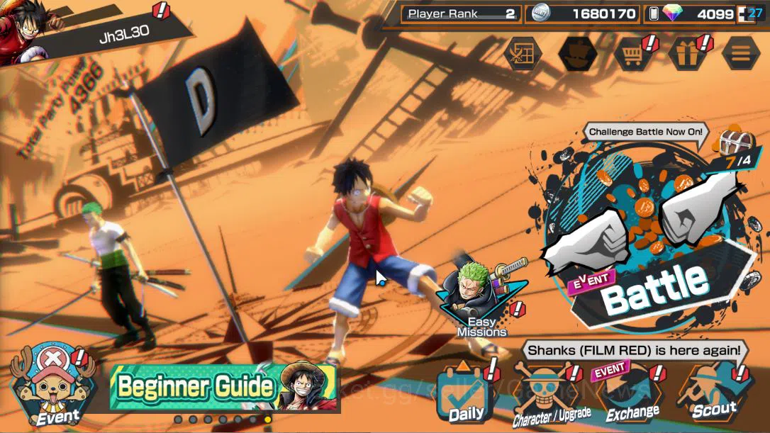 One Piece Bounty Rush Starter Global|Android Only|Ready Gacha|RainbowDiamond 409 image 1
