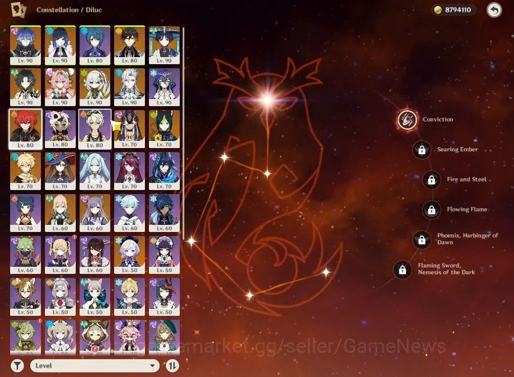 Genshin Impact Accounts ASIA|AR57|9Limited+7(*5Weapon)|Neuvillette,Varesa, image 3