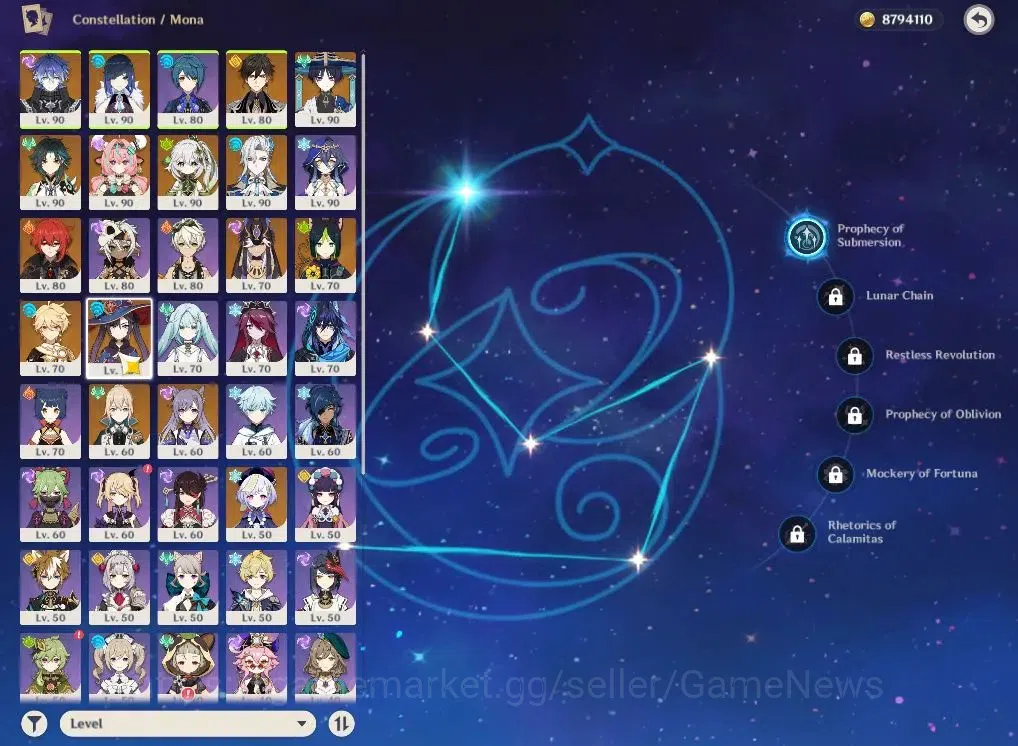 Genshin Impact Accounts ASIA|AR57|9Limited+7(*5Weapon)|Neuvillette,Varesa, image 4