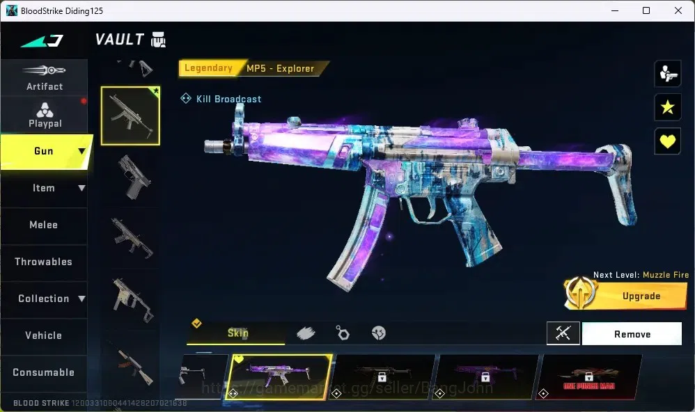 Blood Strike Accounts ASIA | 1 Legendary: MP5-Explorer | 2 Ultra Loot Cr image 2