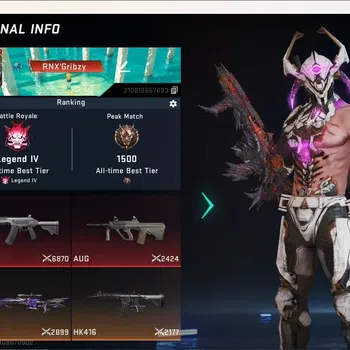 Blood Strike Accounts Rare Skin ASIA|2 Eternal Gun:AUG-Requiem&Galil-Blight's Embrace|2 Ultra Melee:TheIron&ButterflyKnife|4