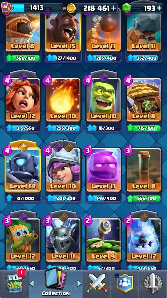Clash Royale Accounts Mobile |KTL 14| Trophy 9300|3 Heroes|6 Evo|4 Champ image 18