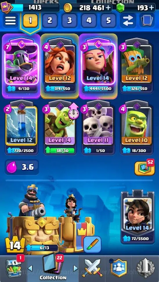 Clash Royale Accounts Mobile |KTL 14| Trophy 9300|3 Heroes|6 Evo|4 Champ image 4