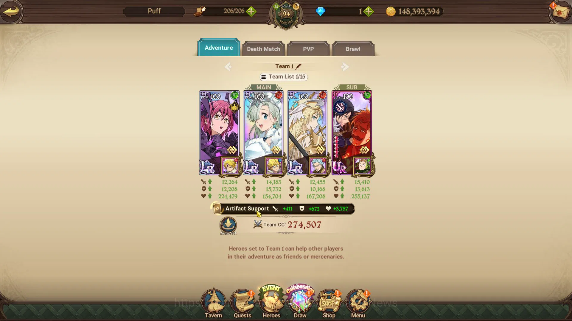 The Seven Deadly Sins: Grand Cross Accounts Global|3,7 M CC|3 LR+8 UR+Collab Fire Force|Gowthe image 11