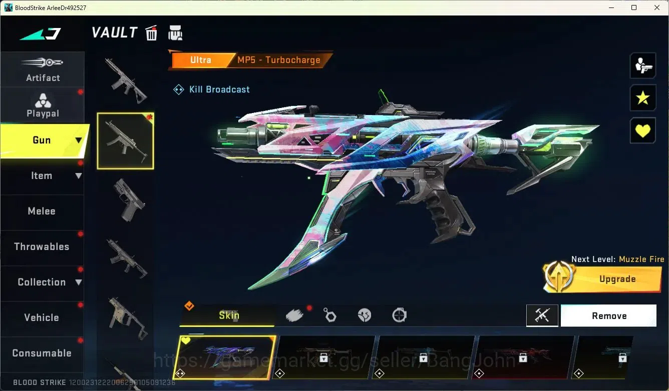 Blood Strike Accounts ASIA | Ultra MP5-Turbocharge | Collab Ethan-Byakuy image 3